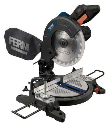 FERM Troncatrice Radiale 1300W - Velocità 4500 Rpm - Lama 210 Mm