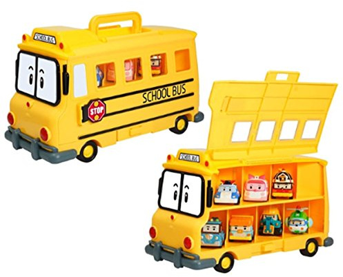 Academy Poli Robocar Poli Porte-bus scolaire pour d'autres jouets poli