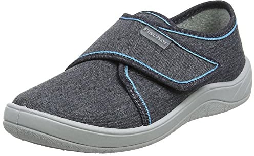 Fischer Tim, Jungen Niedrige Hausschuhe, 201631,Grau Jeansgrau 601,38 EU