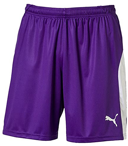 Puma Liga Shorts , Pantaloncini Da Calcio Uomo, Viola (Prism Violet/Puma White), S