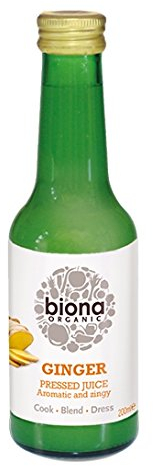 Biona Ginger Pressed Juice - Organic - 200ml (2 Pack Bundle)