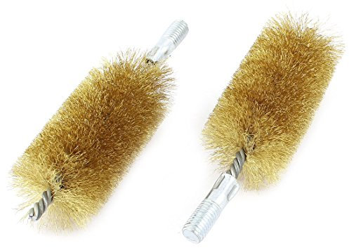 Aexit 16 cm Körner & Locheisen Länge 50 mm Dia Edelstahl Draht Tube Splintentreiber Reinigungsbürste 2 Pcs