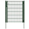 Camas Ben Light Drahtgitter 1230 mm x 1000 mm moosgrün RAL 6005 das robuste Gartentor für Doppelstabmattenzaun