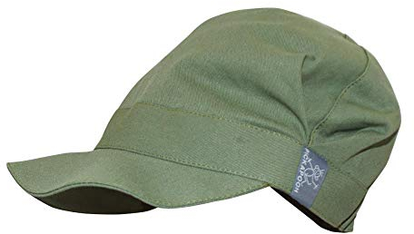 PICKAPOOH Schirmmütze Rico für Kinder und Erwachsene mit UV-Schutz Bio-Baumwolle, Olive Gr. 64
