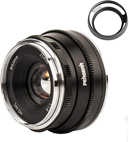 Pergear 25mm F1.8 Manual Focus Fixed Lens for Nikon Z-Mount Cameras Z6 Z7 Z50