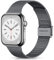 Ouwegaga Correa Compatible con Apple Watch Correa 38mm 40mm 41mm 42mm 44mm 45mm, Correa de Metal de Acero Inoxidable Compatible con iWatch Series 9 8 7 6 5 4 3 2 1 SE Ultra 2, 38mm/40mm/41mm Gris