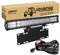 RIGIDON Car Led Light Bar 23 inch 324W With Licence Number Bumper Plate Mounting Bracket 12V Wiring Harness Cable Kit For Off road Truck SUV UTE ATV 4x4, Flood Spot Combo, Driving Work Lamp, 6000K