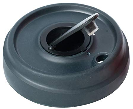 WESTCRAFT Ersatzdeckel kompatibel für BambooCup Kaffeebecher Deckel 95 x 95 x 22 mm Deckel Kaffee Becher (Schwarz)