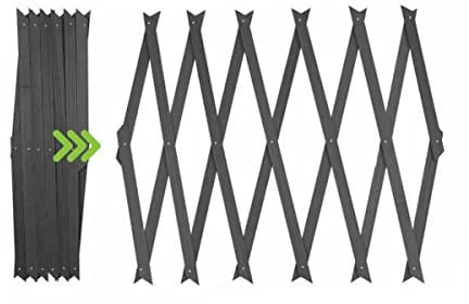 Expanding Wooden Trellis Garden Trellis for Climbing Plants Fence Panel, Ideal for Fence Trellis, Wall or Shed for Patio Garden, 180x60 cm, Grey