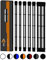 dcl24.de 30CM Sleeved Cable PC Extension Kit Schwarz-Weiß für Netzteil, GPU/CPU, PSU Cable Extensions mit Kabelkämmen, gesleevte Kabel PC Cable mod Kit