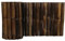 DE-COmmerce Extrem stabile Bambus Beetumfassung XL Nigra, oben geschlossen, Rollzaun, Gartenzaun, Sichtschutzzaun für Garten, Terrasse, Balkon (BxH) 200 cm x 30 cm
