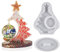 DIYBravo 3D Baum Silikonform Epoxidharz Bilderrahmen Fotorahmen Rund Resin Silikonform Weihnachten Epoxy Form Ornamente Resin Mould für Handwerk, Autodekoration, Geschenk