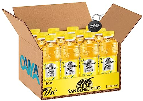 12X San Benedetto The al gusto di Limone con Infuso di Thè 500ml [CAIYA® BOX da 12 Bottiglie]