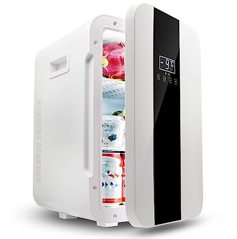MegLob Car Portable Refrigerator, 22L Large Capacity Hot And Cold 15 * 330Ml Cans Drinks Breast Milk Medicine Skin Care Products Beauty Refrigerator Desktop Dormitory Office Bedroom Mini Freezer