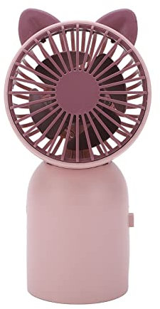 Wiederaufladbarer Ventilator, Tragbare Süße Katze, Handventilator, Tragbar, Niedlicher Katzen-Look, Ein-Schlüsselschalter für , für Desktop-Computer, für Reisen Im Freien