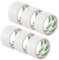 D.RECT Nastro Adesivo Pacchi da Imballo Transparent 50m x 48mm, 6 x Nastro da Imballaggio