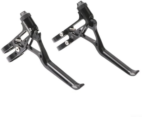 Zoegneer Bremshebel, schwarze Aluminiumlegierung, CNC, klappbar, Rennrad, V-Bremshebel für 412 / 406 30,5 - 50,8 cm (12 - 20 Zoll) Fahrräder, Schwarz, 2 Stück