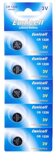 Lot de Piles CR1220 BR1220 DL1220 ECR1220 PA 5012LC (5)
