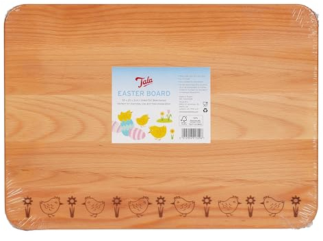 Tala Planche à découper en bois de hêtre huilé FSC de 35 cm x 25 cm x 2 cm