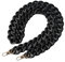 Wambere 1 Stück 120cm Acryl Taschenkette Beutelkette Schulterriemen Kette Trageriemen Bag Chain Tasche Kettenriemen mit Metallschnallen für DIY Taschenzubehör Geldbörsen Handtasche Ersatzkett,Schwarz