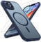 TOCOL für iPhone 14 Hülle für Magsafe, Vollständiger Kameraschutz Stoßfest Kratzfest Transluzente Rückseite Magnetisch Handyhülle für iPhone 14 Case, Blau