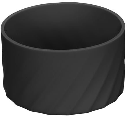 sourcing map Silicone Boot Sleeve, Non-slip Water Tumbler Bottom Sleeve Protector Cover for Water Bottles Tumbler, Black