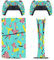 Retro-Memphis mit Pilz, kompatibel mit PS5 Slim Konsole Skin und Controller Digital Edition Skins Set, präzise Passform und einfache Installation