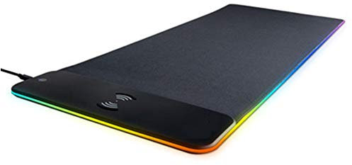 Wireless Charger Gaming Mouse Pad Anti-Slip Base, Fast Charging, Extended Mat