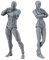 NIDONE Zeichnungsfiguren Modell 2pcs 5,91 Zoll männliche weibliche Aktion Figur Posenable Schaufensterpuppen Körpermalerei Modell für Künstler, Körper Kun Actionfiguren