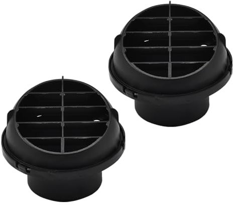 Blueshyhall 2 Stück Standheizung Luftauslass 42/60/75 mm, Drehbare Auto Heizung Diesel Standheizung Luftauslass Zubehör aus PP, Luftauslass für Standheizung von PKW, LKW, Wohnwagen (Pilzkopf, 60mm)