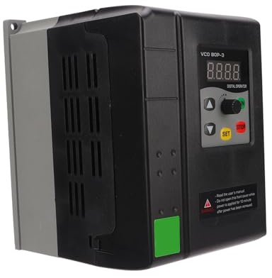 Variateur de fréquence, entrée triphasée 380-440VAC, Sortie triphasée 0-440VAC, convertisseur de fréquence, 3kw, pour CNC, contrôle de la Vitesse du Moteur de Broche (1,5 KW)