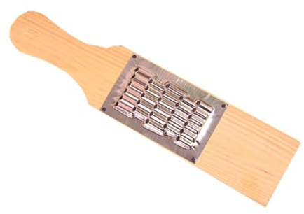 Gemüseschneider für Küche aus Edelstahl und Holz, Stabil