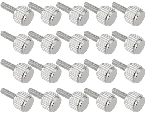 VGOL 20 Feststellschrauben für Messschieber, M2,5 x 8 mm, Rändelschrauben aus Edelstahl