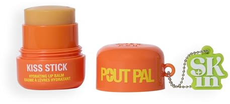 Revolution Skincare Pout Pal Kiss Stick, Hydrating Lip Balm with Shea Butter, Squalane & Vitamin E, Vegan & Cruelty Free, Mango, 9g