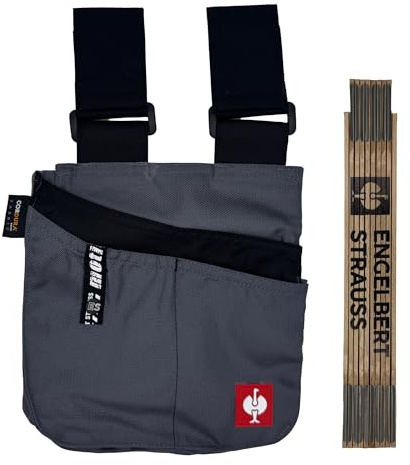 Engelbert Strauss Bundle – Allzweckholstertasche e.s.Motion mit Zollstock – praktisches Set für Handwerk & Heimwerker Set für Profis (grau/schwarz)