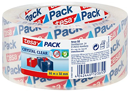 tesapack PP ULTRA STRONG 66M x 50 MM CRYSTAL CLEAR
