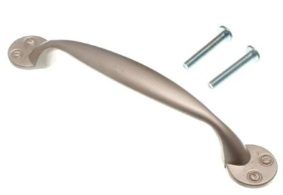 200 Of Cupboard Door Pull D Shaker Handle Matt Chrome 96Mm With Screws