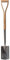 Spear & Jackson 1161KEW Kew Gardens Kollektion Neverbend Edelstahl-Damenspaten mit Trittkante