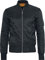 Urban Classics TB861 Herren Jacke - Basic Bomber Jacket, Bomberjacke mit aufgesetzter Tasche und Zipper am Arm, Schwarz (black 7), Gr. Medium