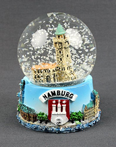 Buddel-Bini Versand Schneekugel St. Pauli Landungsbrücken Hamburg Schüttelkugel Glitzerkugel Mitbringsel