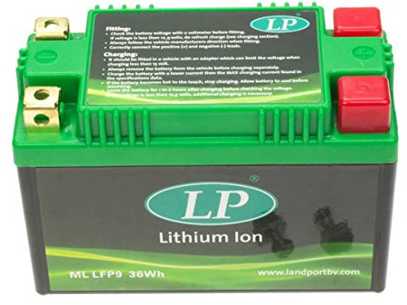 Landport ML LFP9 Lithium-Ionen Batterie, Schwarz (Preis inkl. EUR 7,50 Pfand)