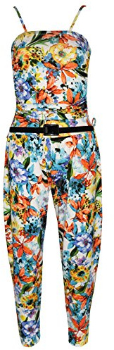 A2Z 4 Kids Girls Jumpsuit Stylish Floral Leopard & Tribal Print Playsuit - Jumpsuit Floral Abstract 7-8