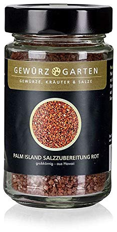 Gewürzgarten Palm Island Pacific-Salz, Spezialsalz mit roter Tonerde,grob,Hawaii, 220g