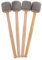 HEALLILY 4Pcs de Tambour Bâtons de Percussion Basse avec Manche en Bois Tête en Mousse pour Fanfare