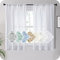 MRTREES Gardinen kurz 2er-Set Leinen Vorhang im Modernen Stores Gardinen Schals Weiß 145×140 (H×B) für Wohnzimmer Schlafzimmer Kinderzimmer