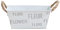 Jjoer Blumenkasten Zink Blumentopf Tragbarer Blumentopf BlumentöPfe Sind Stressresistent Zinkwanne Nicht Leicht Verformbar Blumentopf Metall FüR Home Decor Rectangular