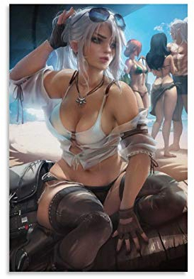 ZXCMNB Sakimichan Ciri Leinwand Kunst Poster und Wandkunst Bilddruck Moderne Familienzimmer Dekor Poster 12x18inch(30x45cm)
