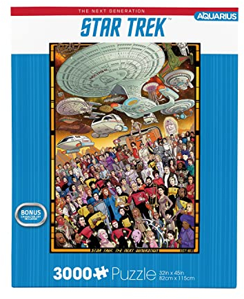 AQUARIUS Star Trek Next Gen Puzzle Age 14+ (3000 Piece Jigsaw Puzzle) - Officially Licensed Star Trek Merchandise & Collectibles - Glare Free - Precision Fit - 32 x 45 Inches
