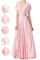 INFIWING Infinity Kleid mit Bandeau Brautjungfernkleider, Lang Übergröße Wickelkleid Damen, Multiway Kleid Hochzeitsgäste Trauzeugin Kleid Abendkleid(Einheitsgröße, Rosa)