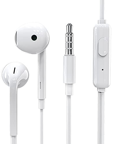 SSIT Auriculares Cascos con Cable, Auricular manos libres micrófono 3.5 mm con cable para el teléfono móvil Vivo